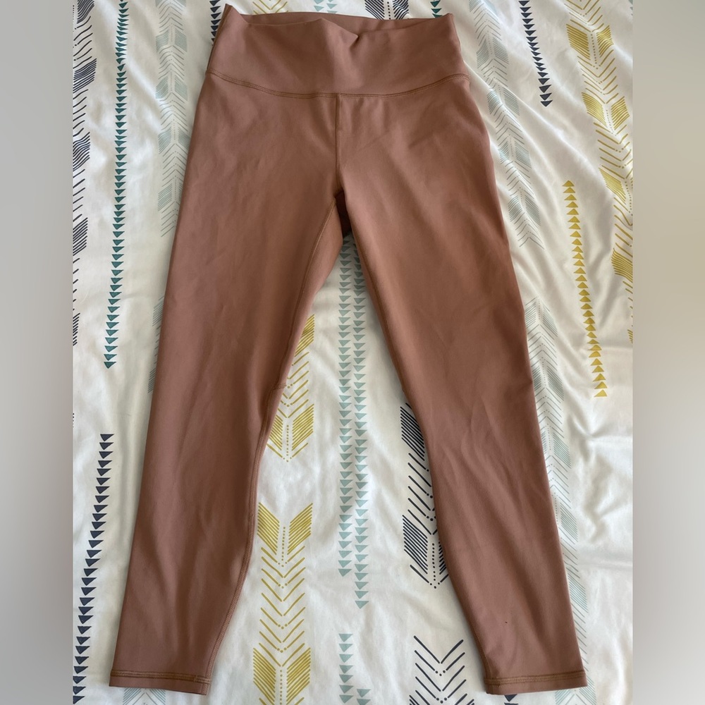 Fabletics 7/8 powerhold leggins in color Teddy